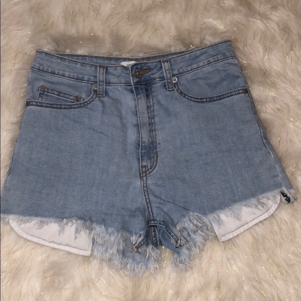 Blue jean shorts